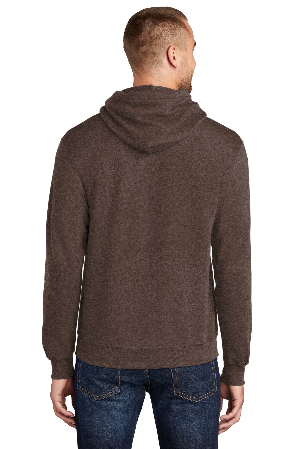 Back Model Heather Dark Chocolate Brown