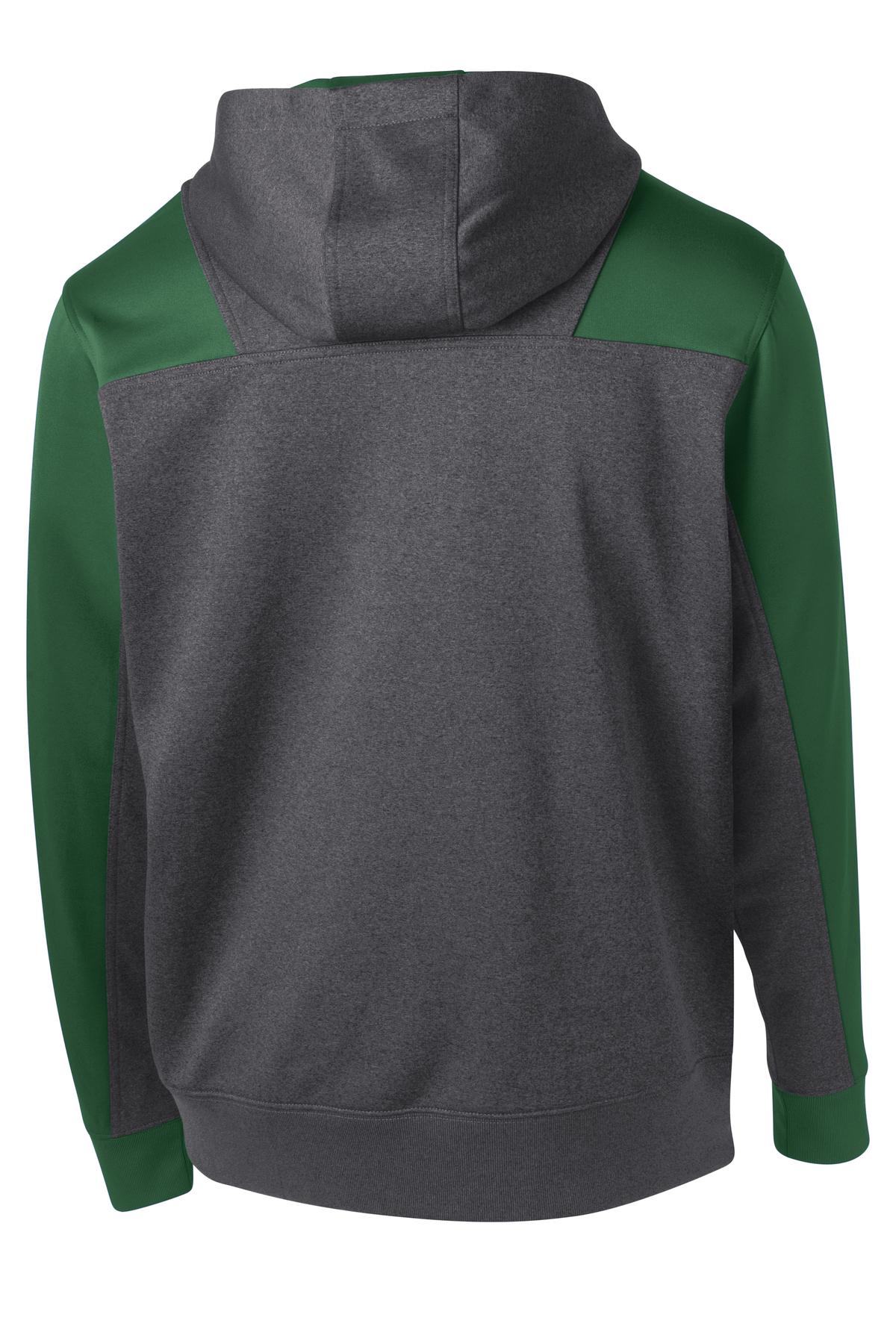 Back Product Graphite Heather/ Forest Green