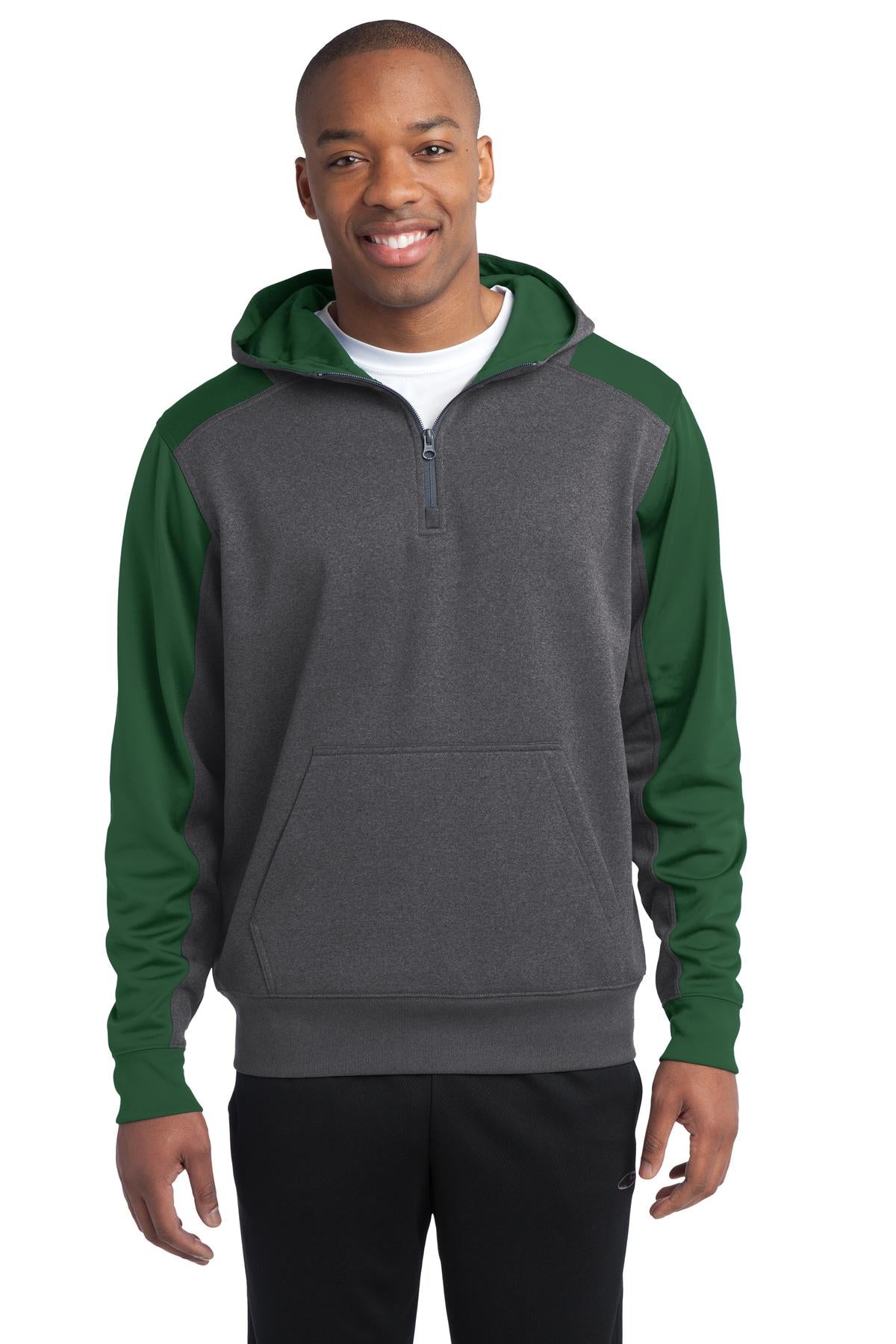 Model Graphite Heather/ Forest Green
