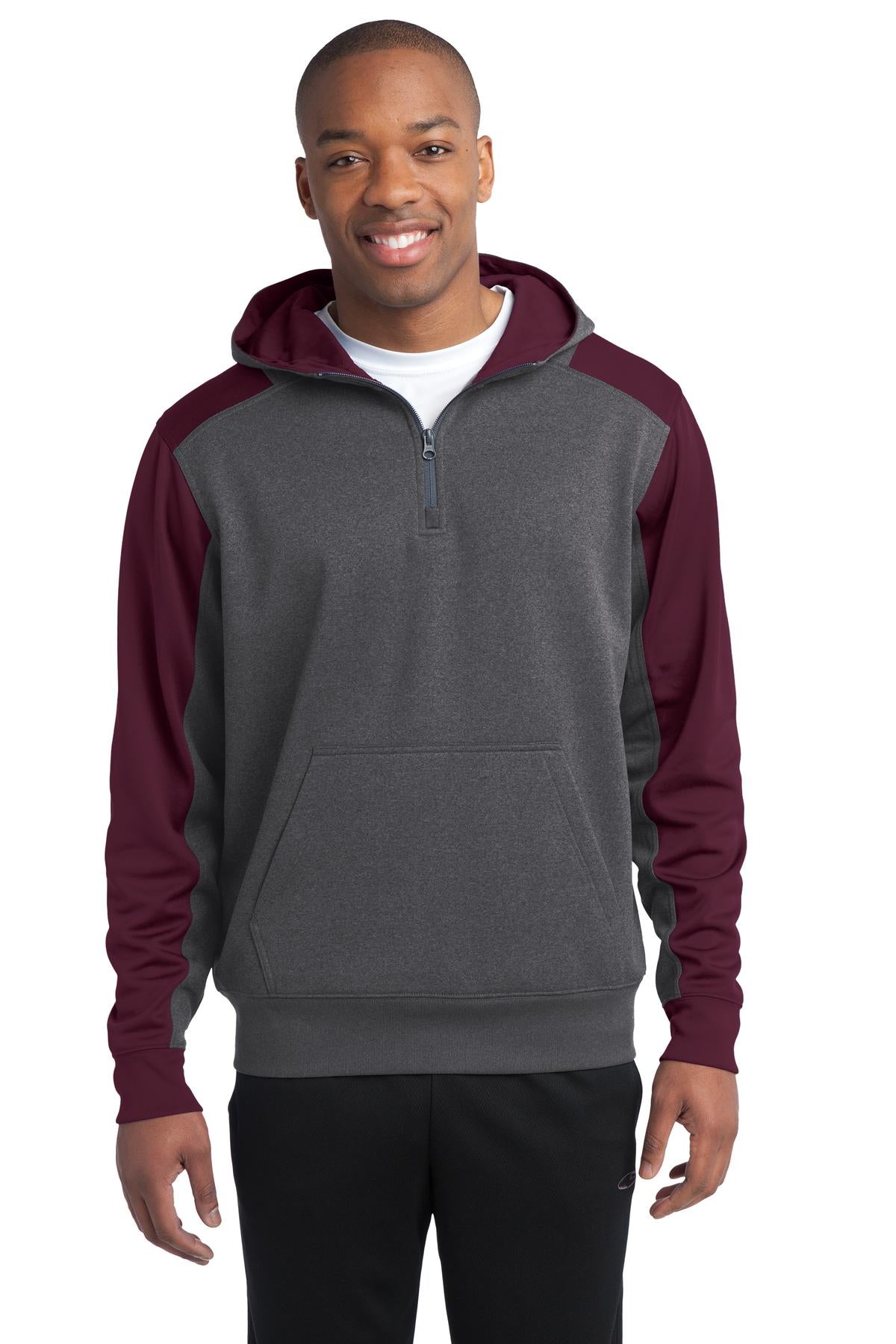 Model Graphite Heather/ Maroon