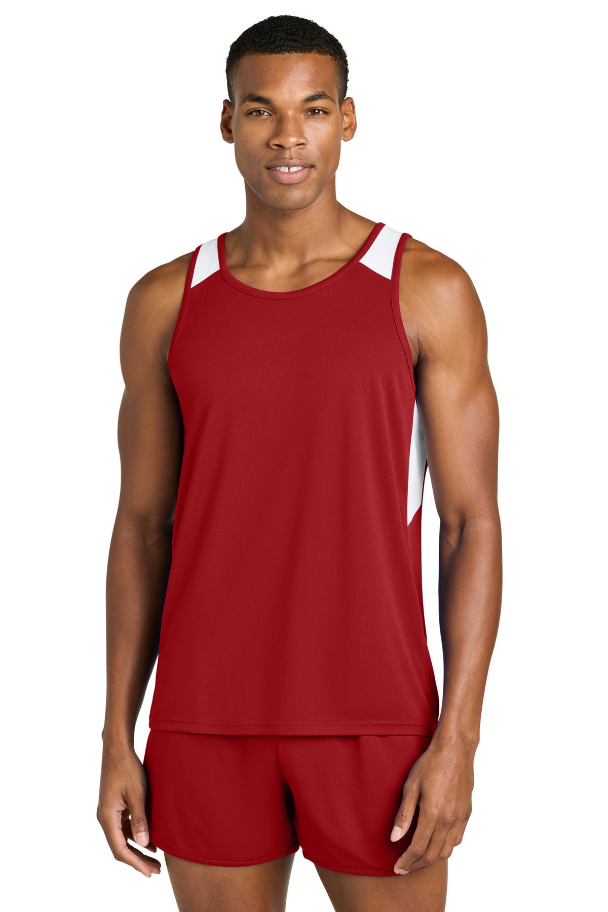 Model Deep Red/ White