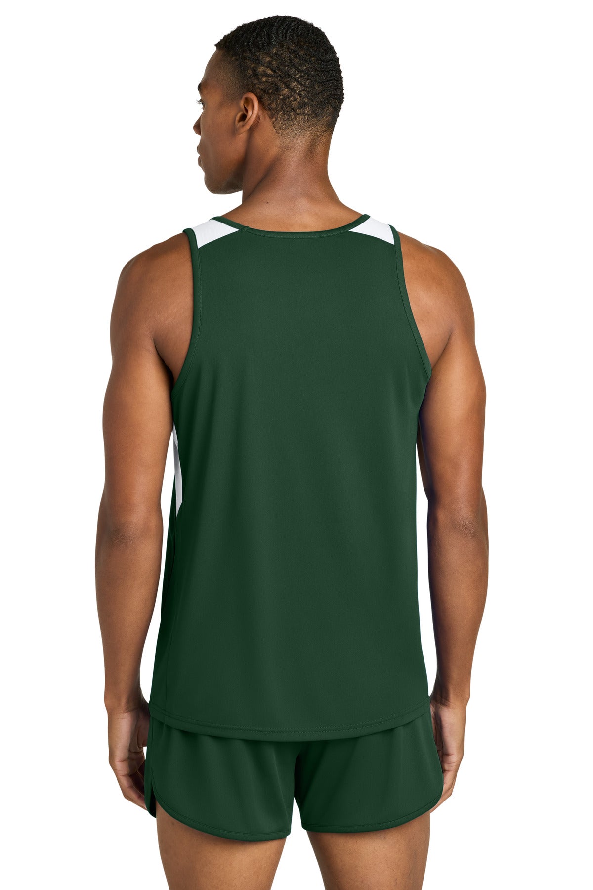 Back Model Forest Green/ White