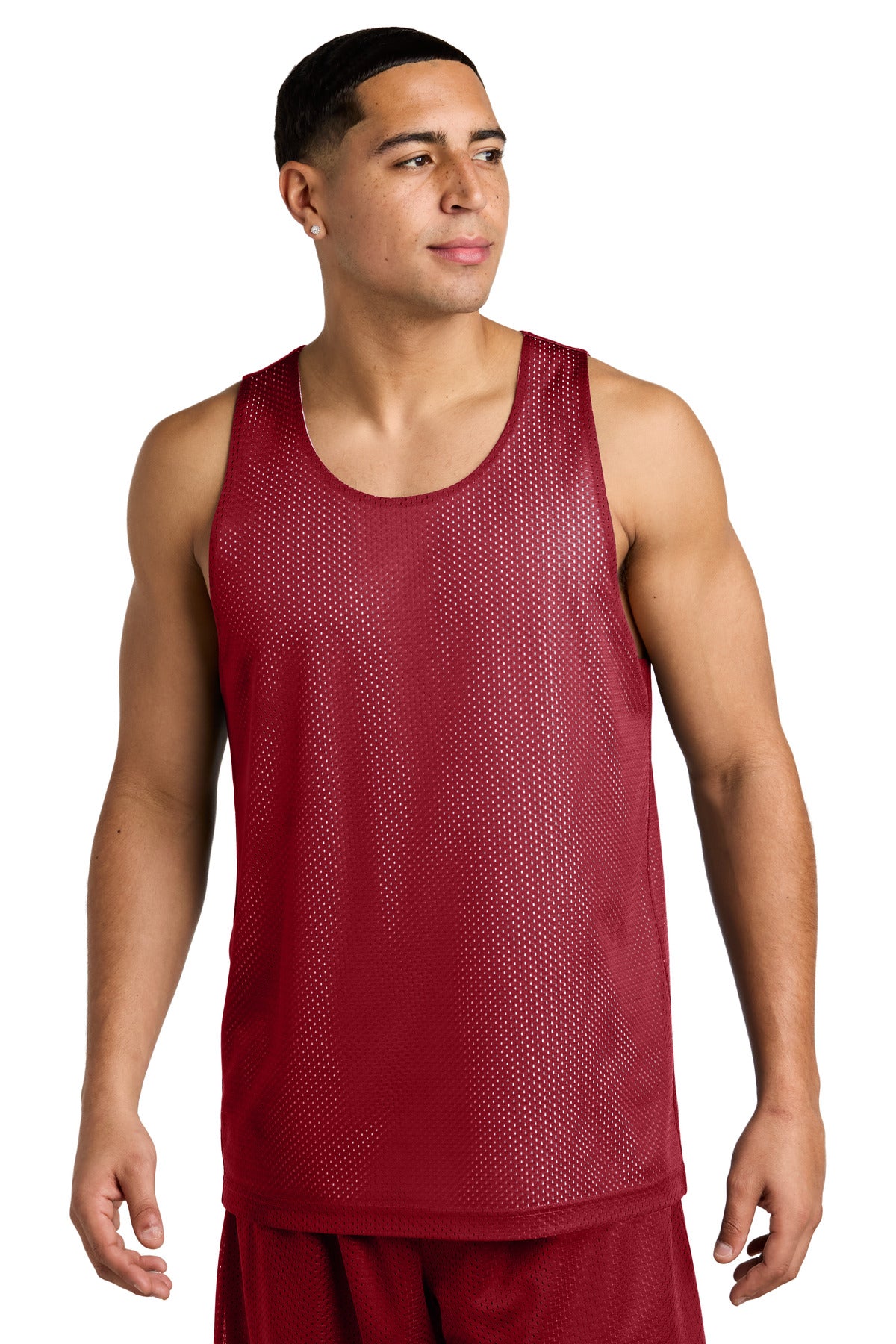 Model Deep Red/ White