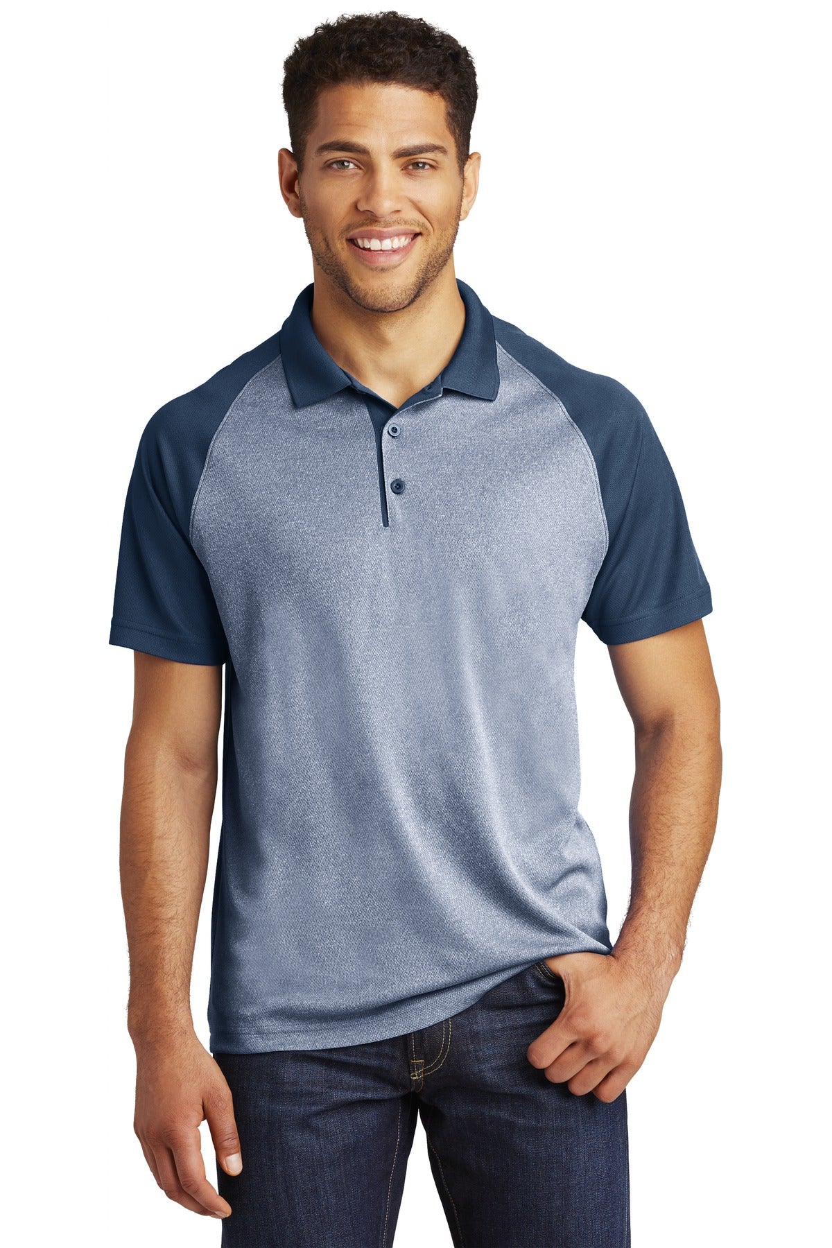 Model True Navy Heather/ True Navy