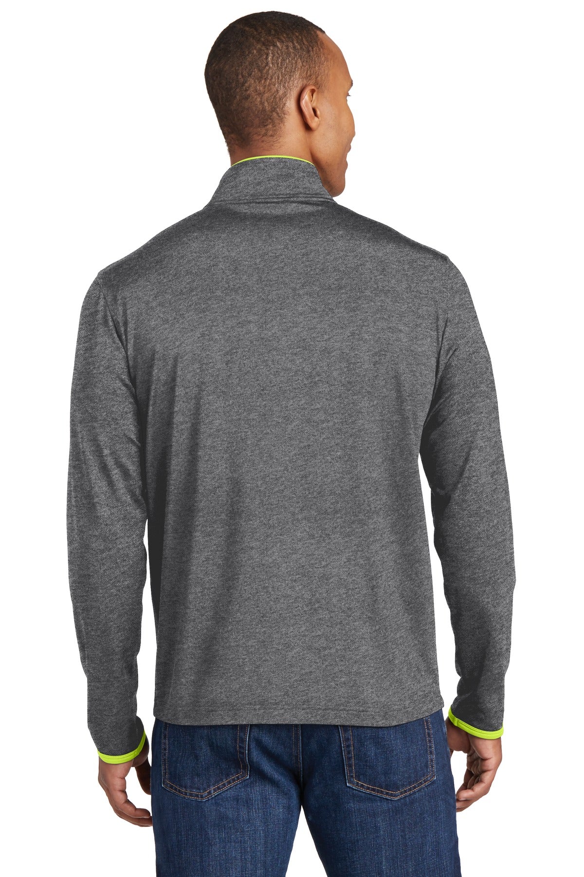 Back Model Charcoal Grey Heather/ Charge Green