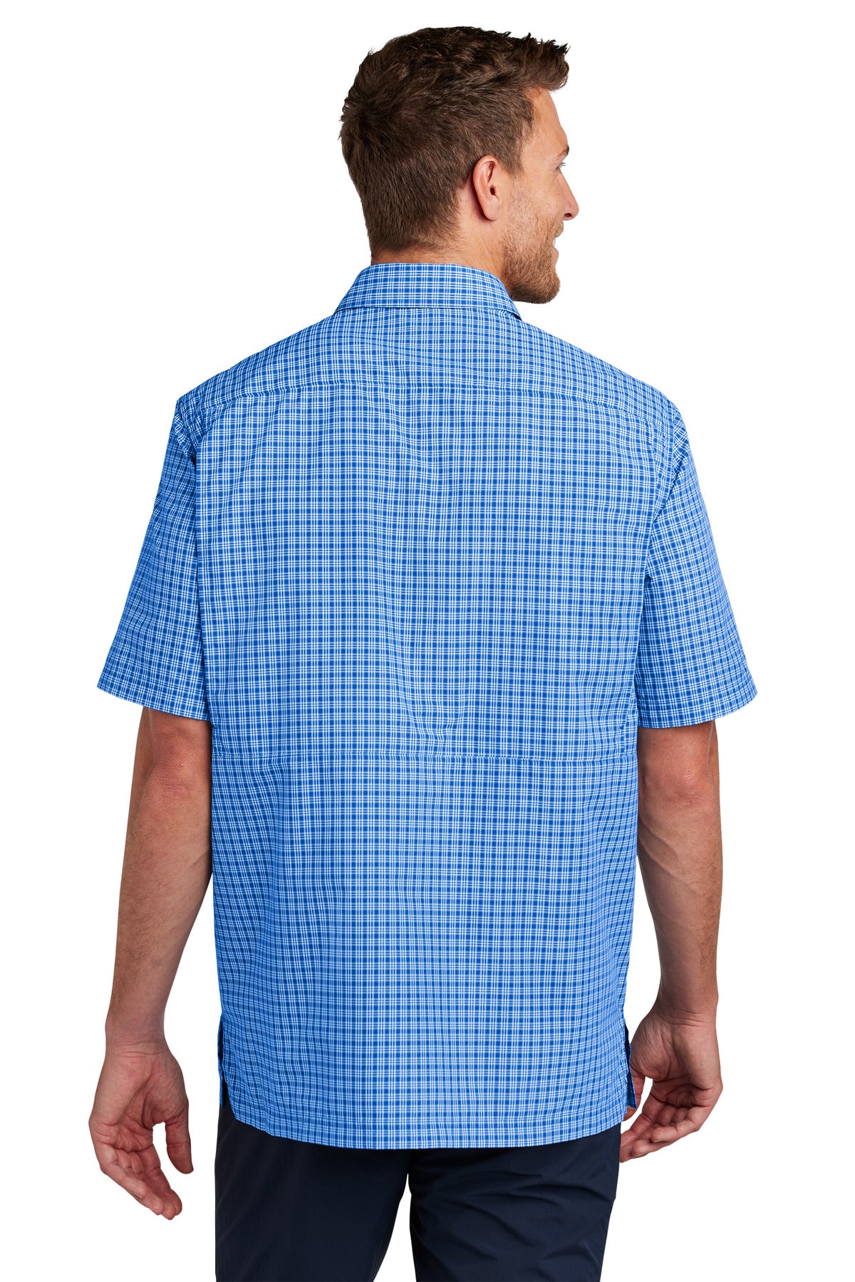 Back Model True Royal/ White Mini Plaid