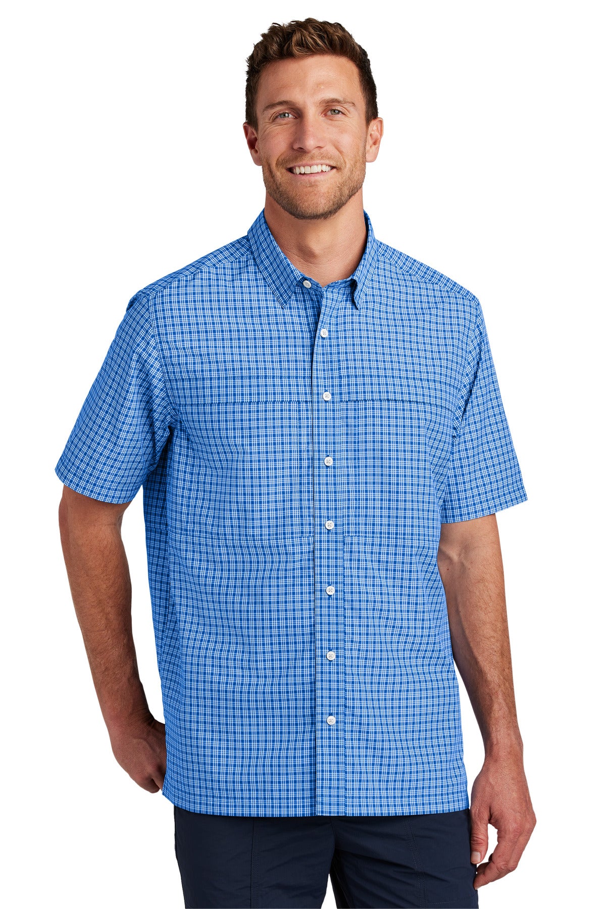 Model True Royal/ White Mini Plaid