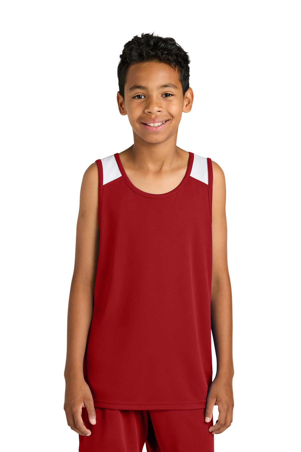 Model Deep Red/ White