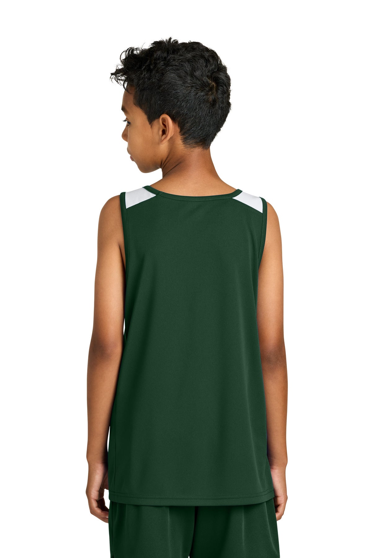 Back Model Forest Green/ White