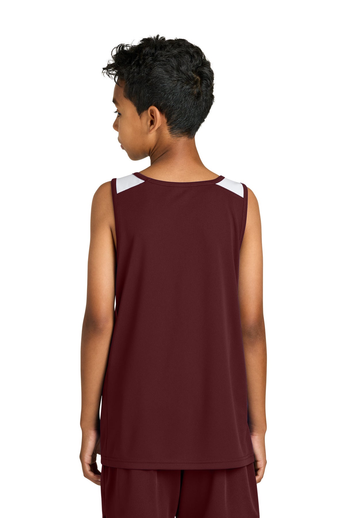 Back Model Maroon/ White