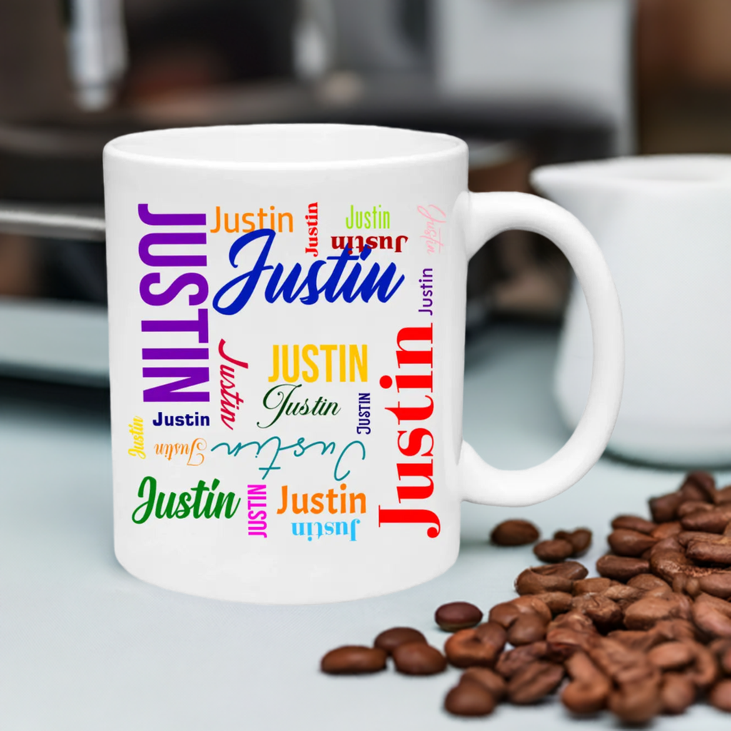11 Ounce Coffee Mug - Medium First Name On Repeat