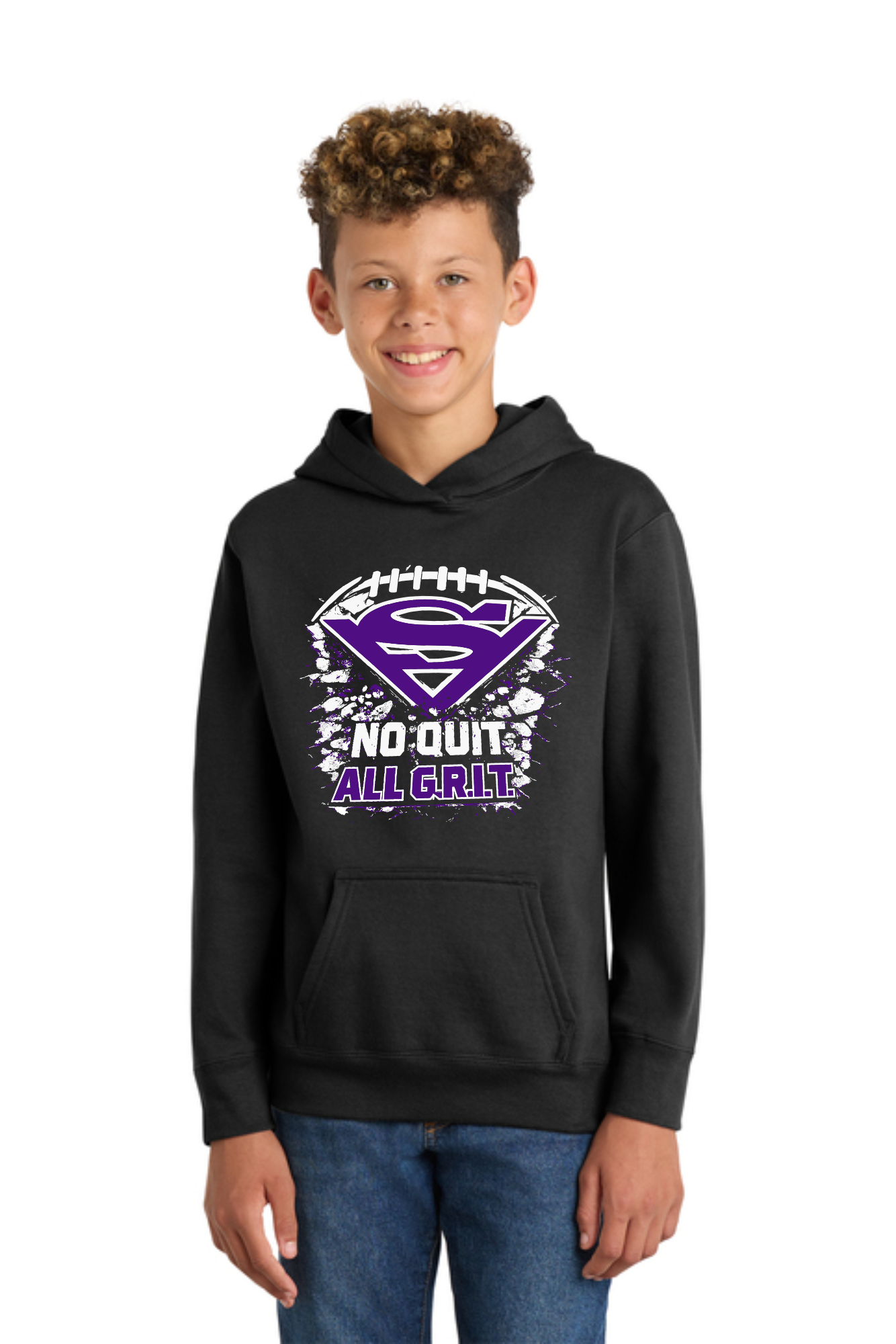 Swan Valley Football Youth Port & Company Mid-Weight Hooded Sweatshirt